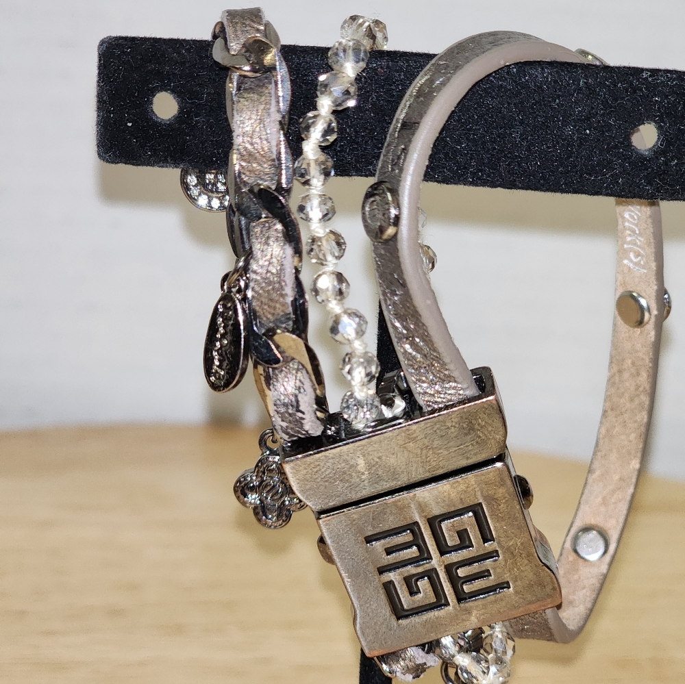 Goodworks Thankful Blessed Leather Chain Bracelet